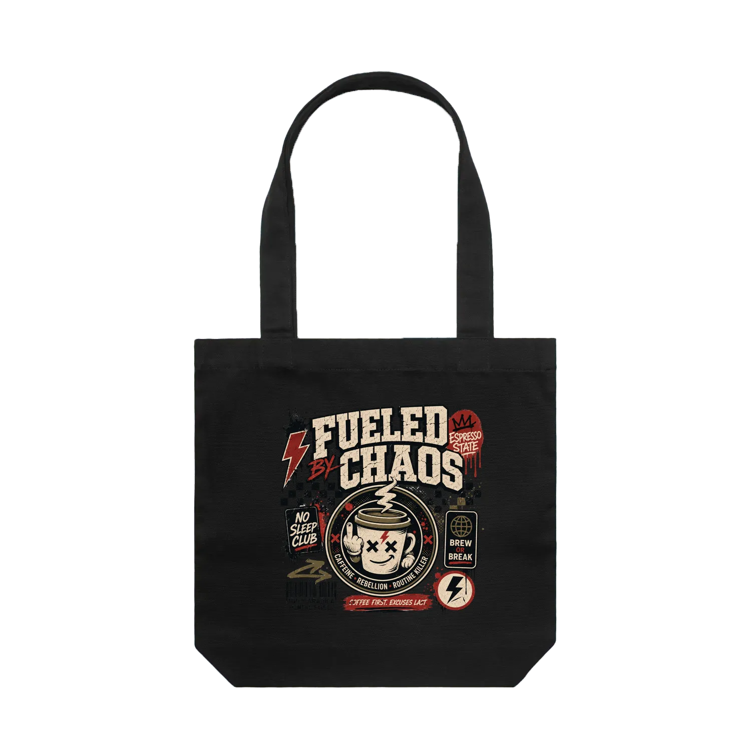 Fueled by Chaos Tote Bag