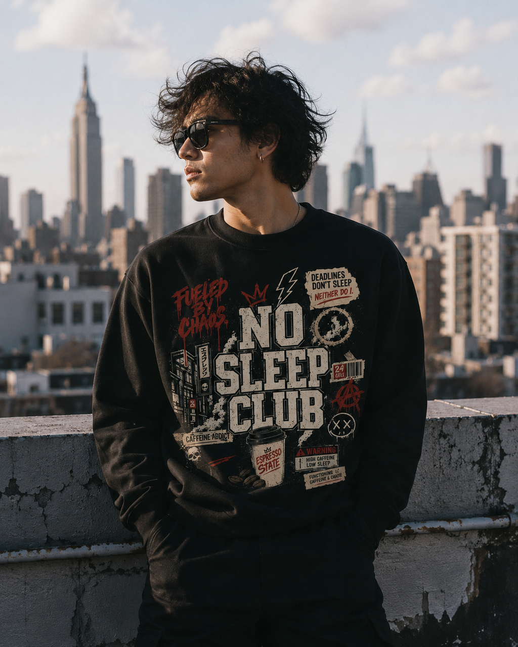 No Sleep Club Crewneck