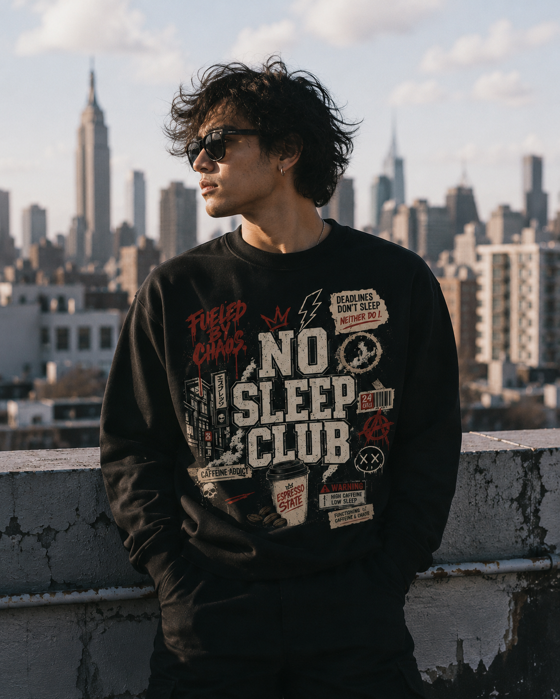 No Sleep Club Crewneck