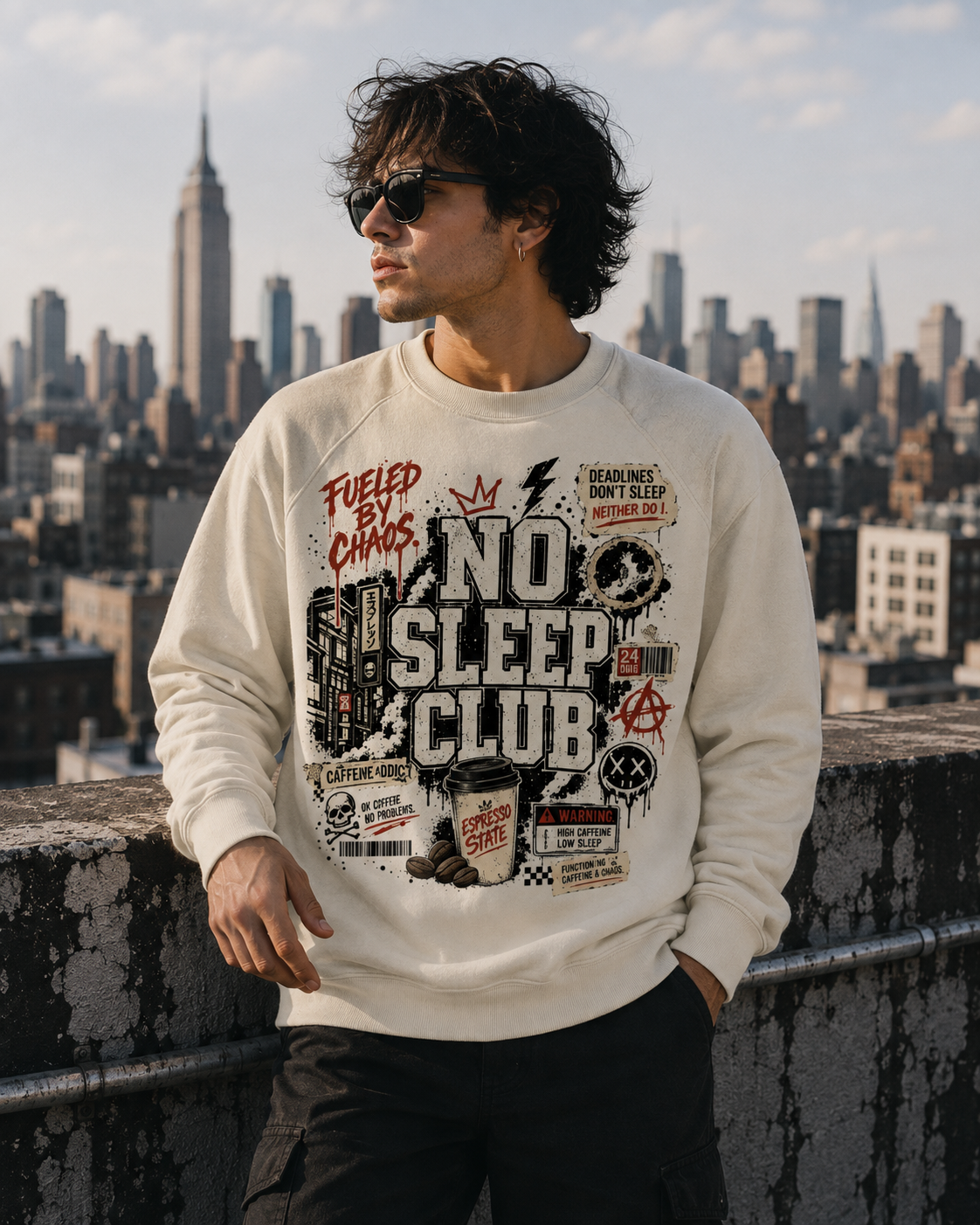 No Sleep Club Crewneck