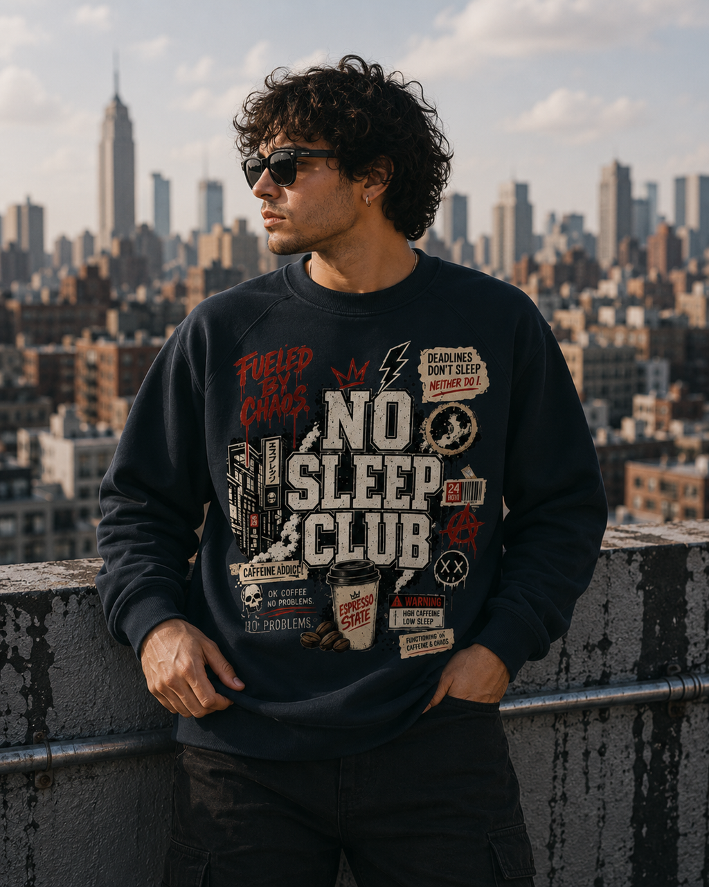 No Sleep Club Crewneck