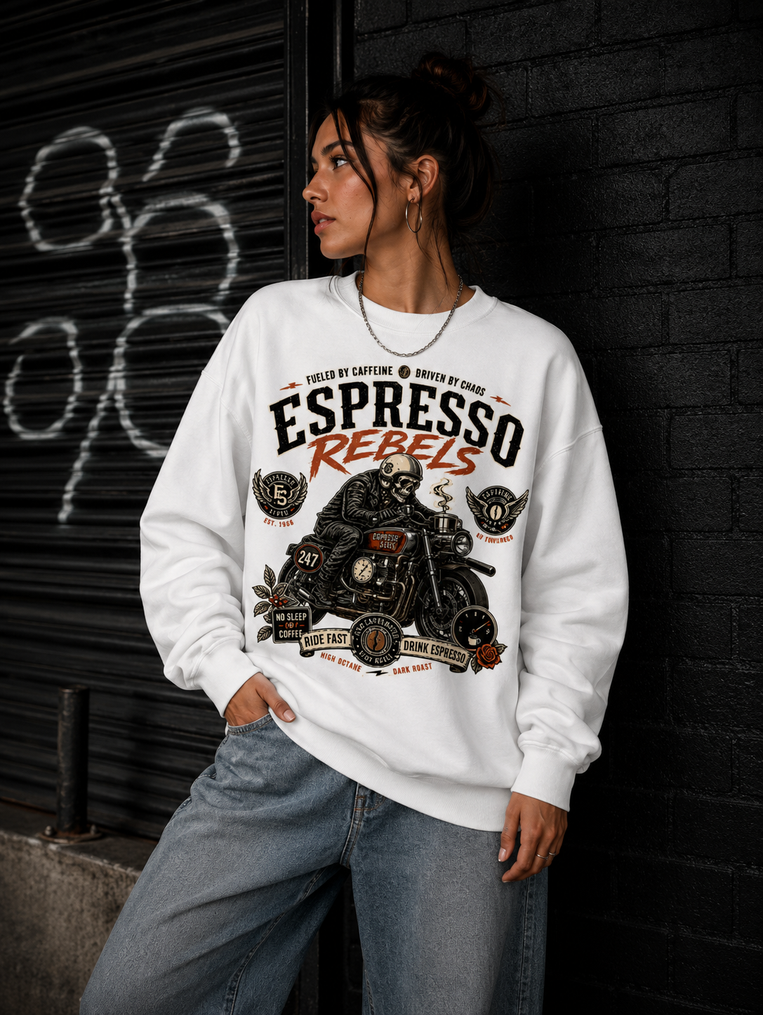 Espresso Rebels Crewneck