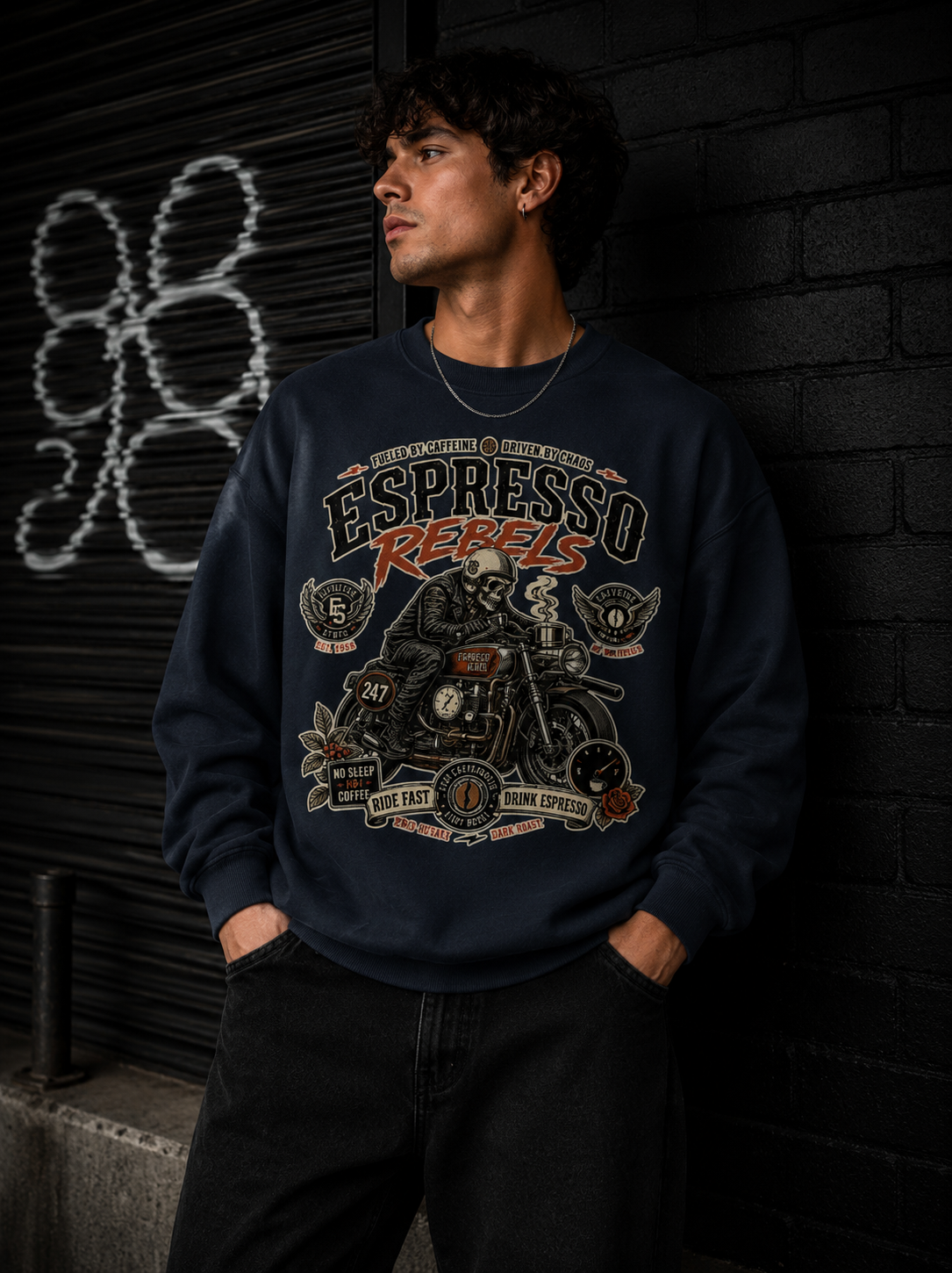 Espresso Rebels Crewneck