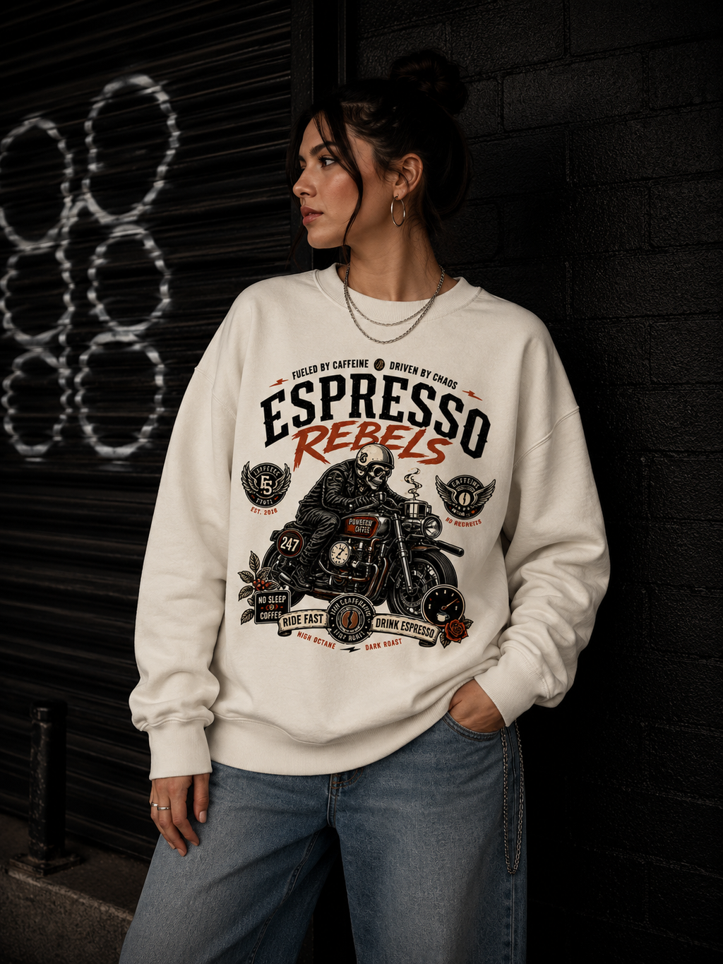 Espresso Rebels Crewneck