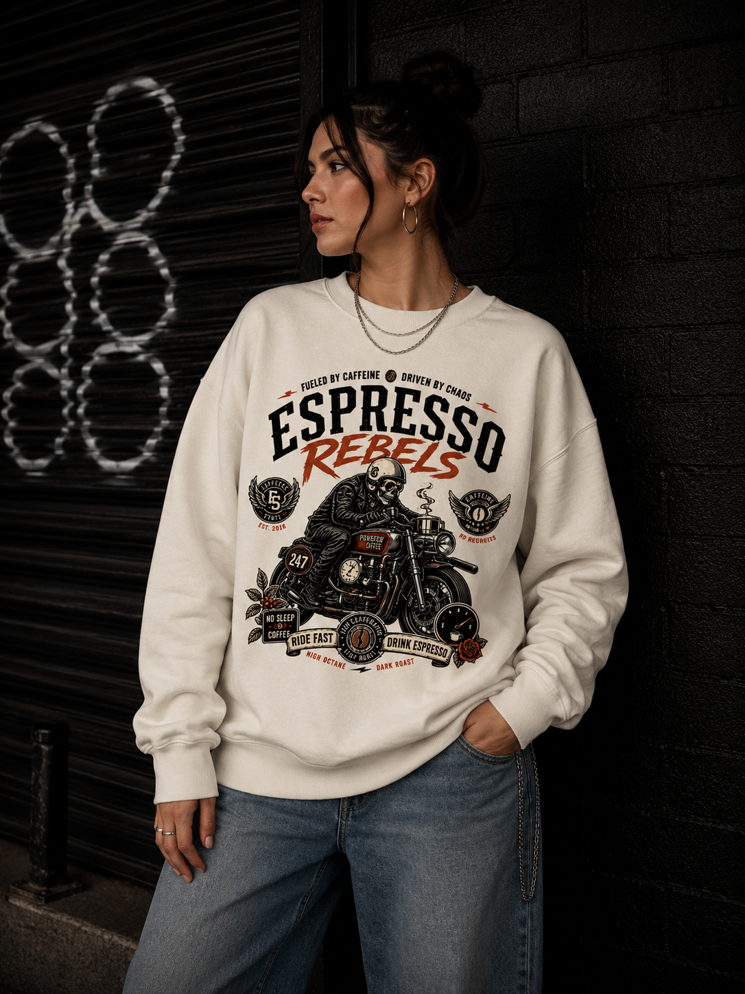 Espresso Rebels Crewneck