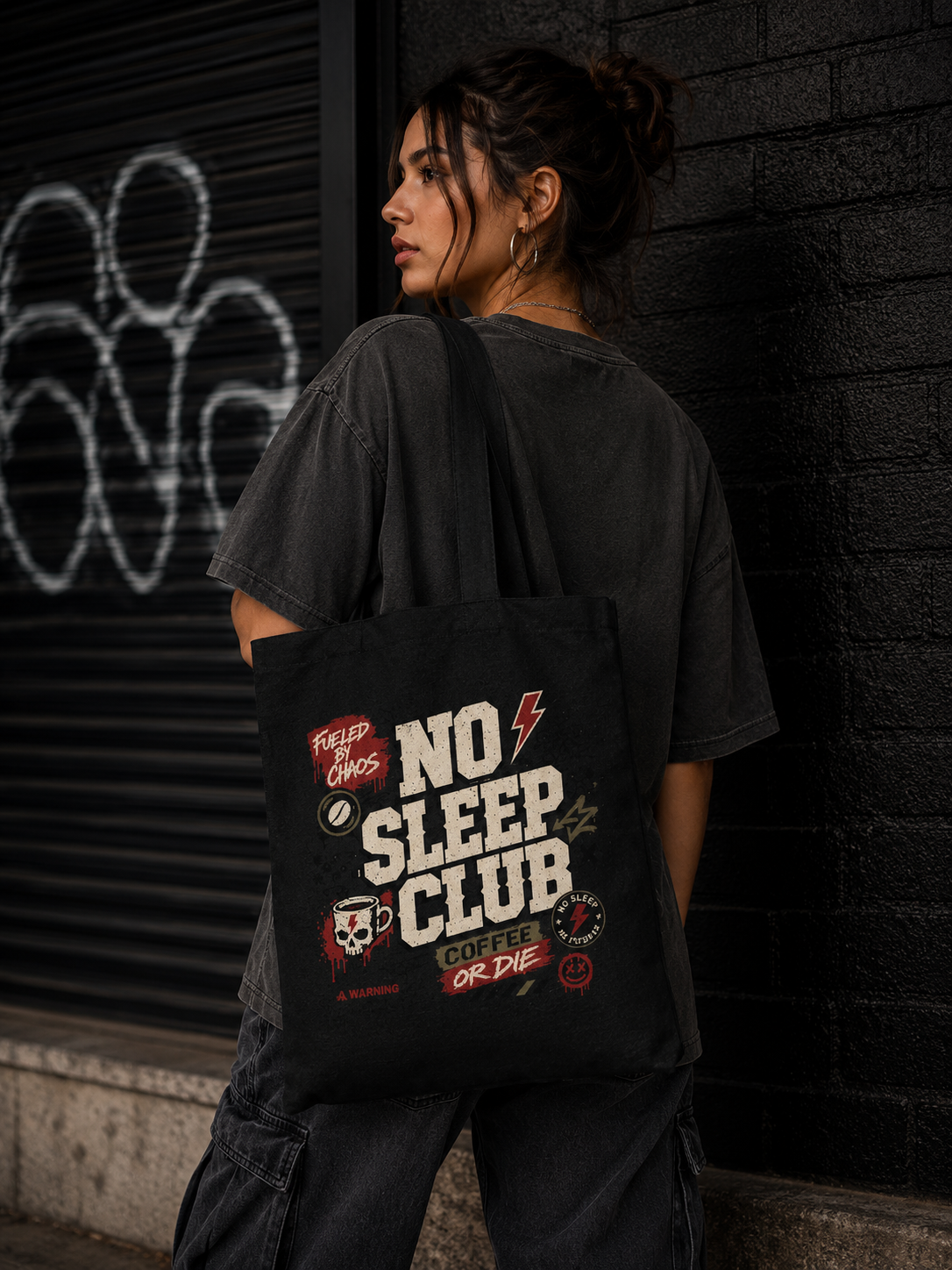 No Sleep Club Tote