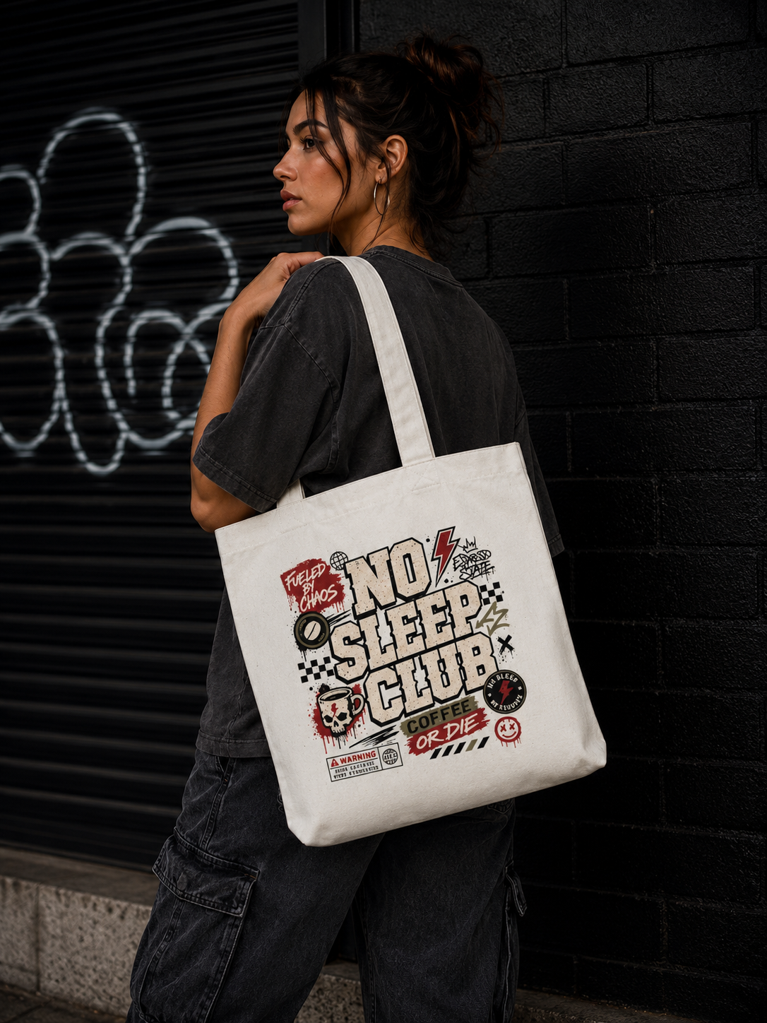 No Sleep Club Tote