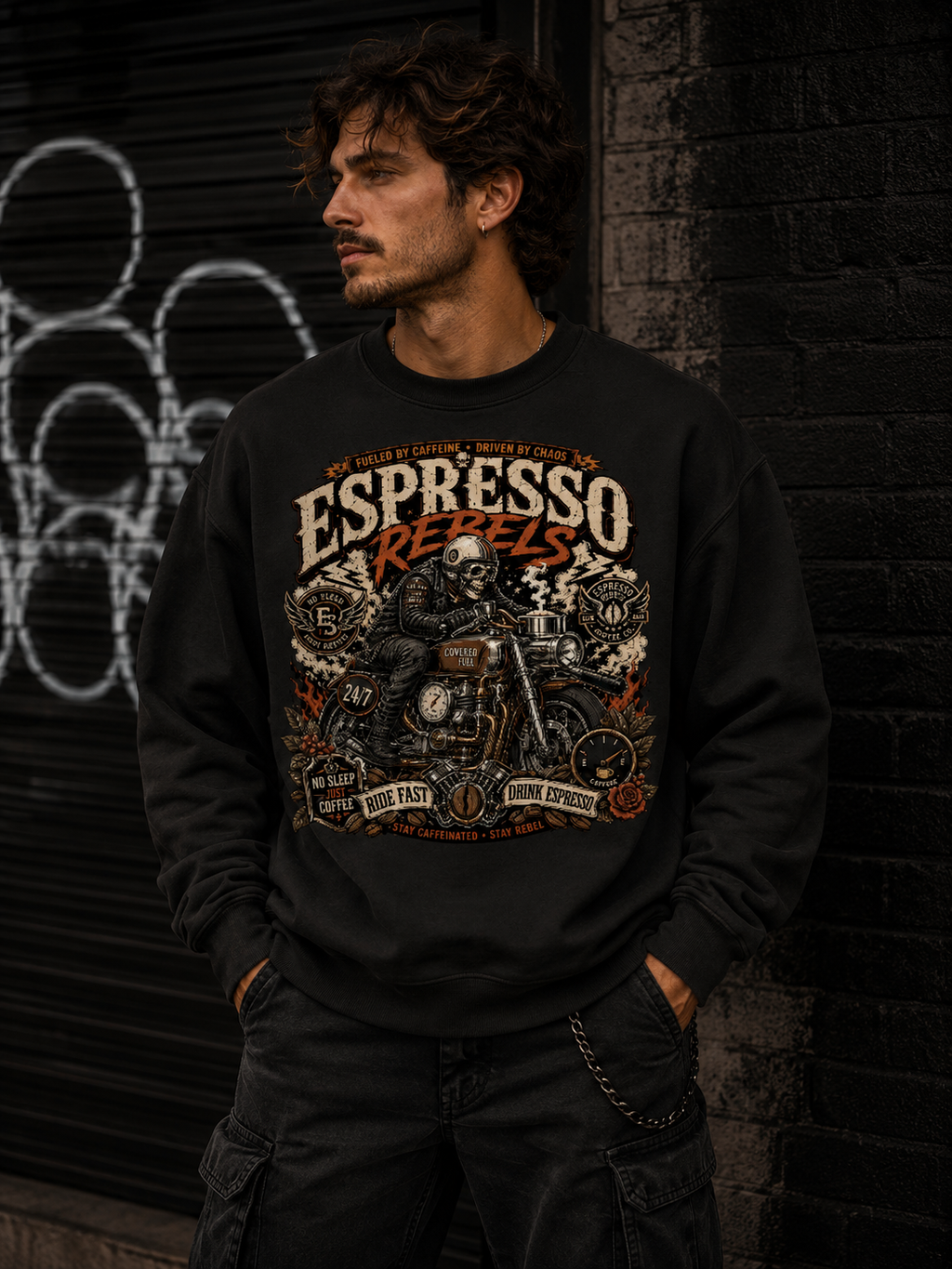 Espresso Rebels Crewneck