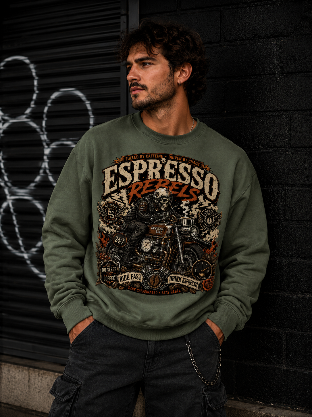Espresso Rebels Crewneck