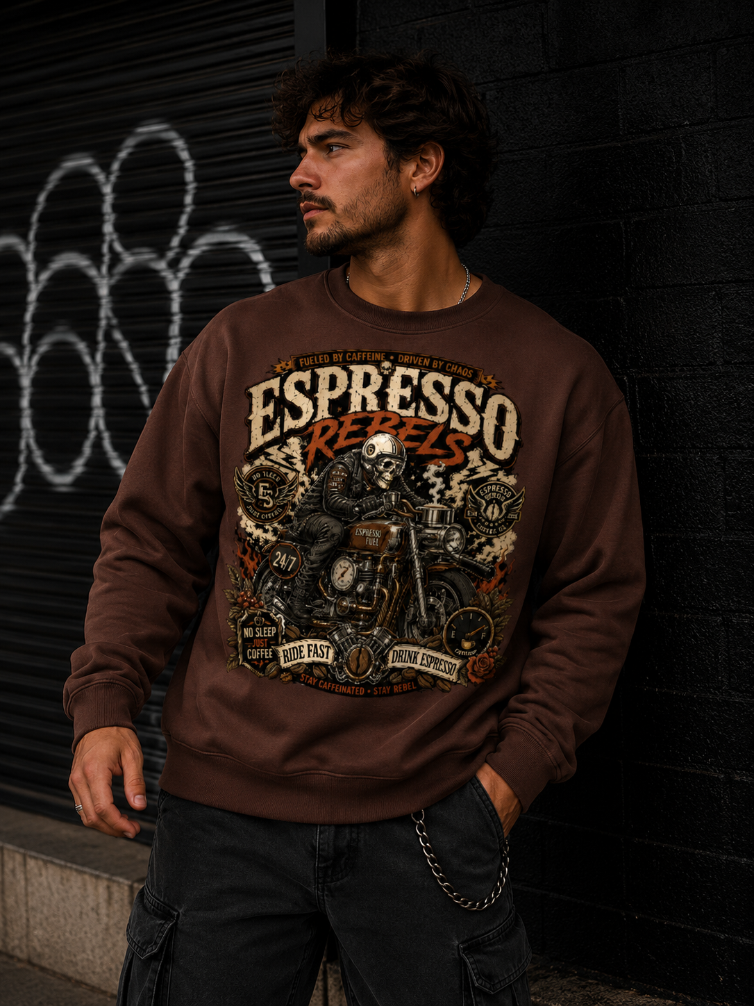 Espresso Rebels Crewneck