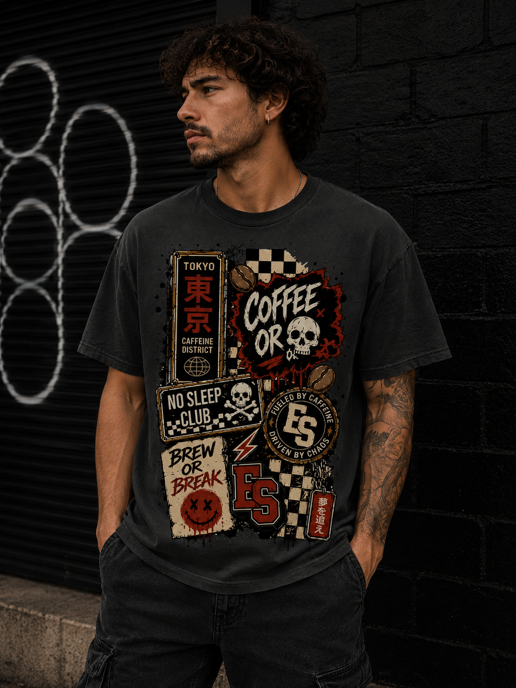 Tokyo Caffeine District T-Shirt