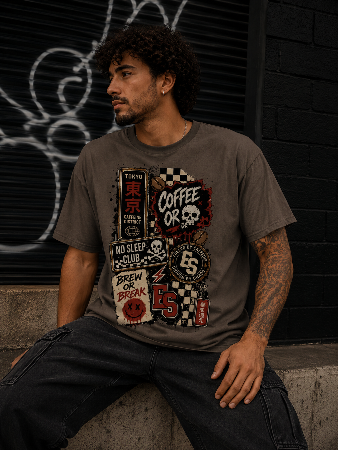 Tokyo Caffeine District T-Shirt