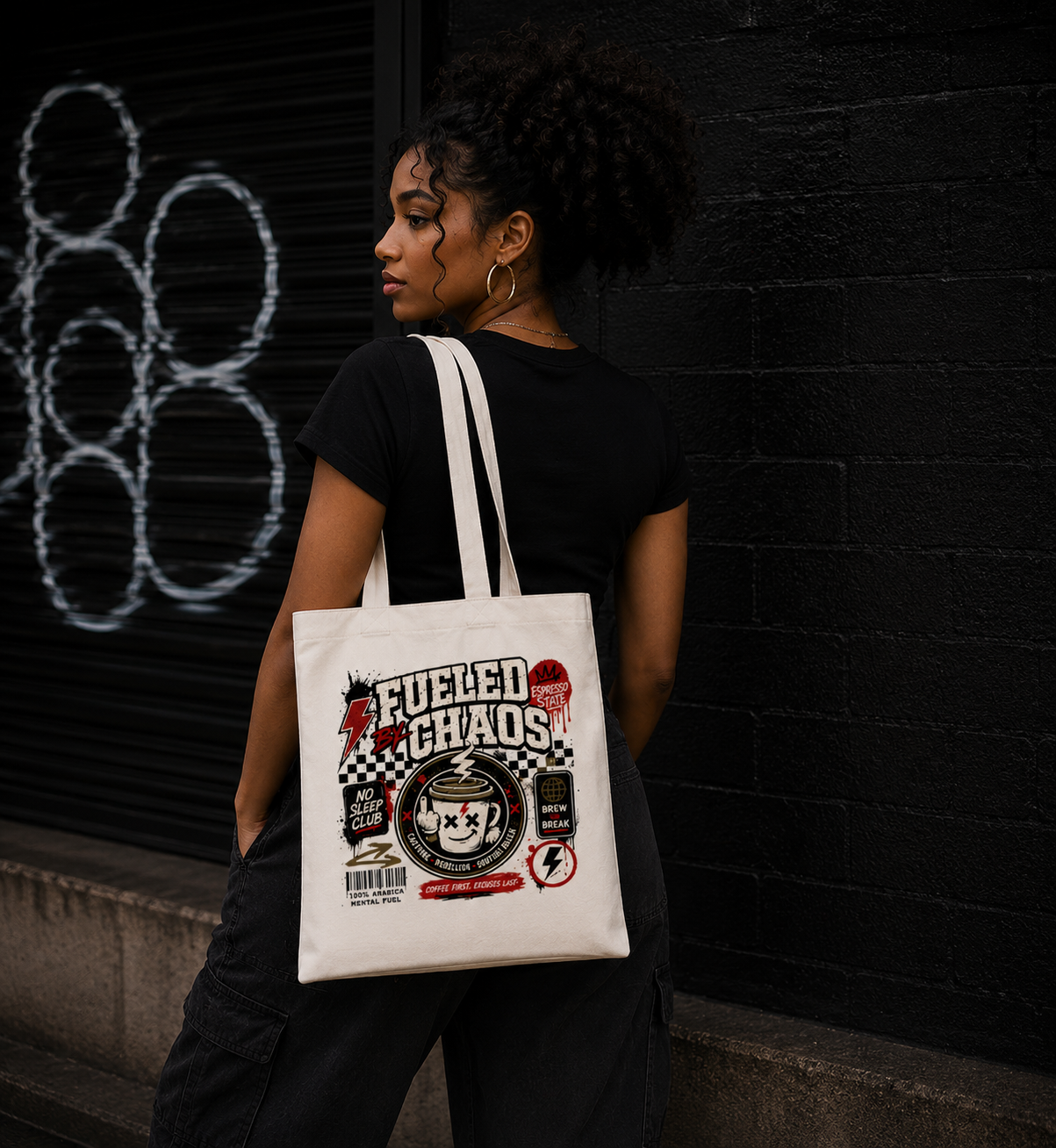 Fueled by Chaos Tote Bag