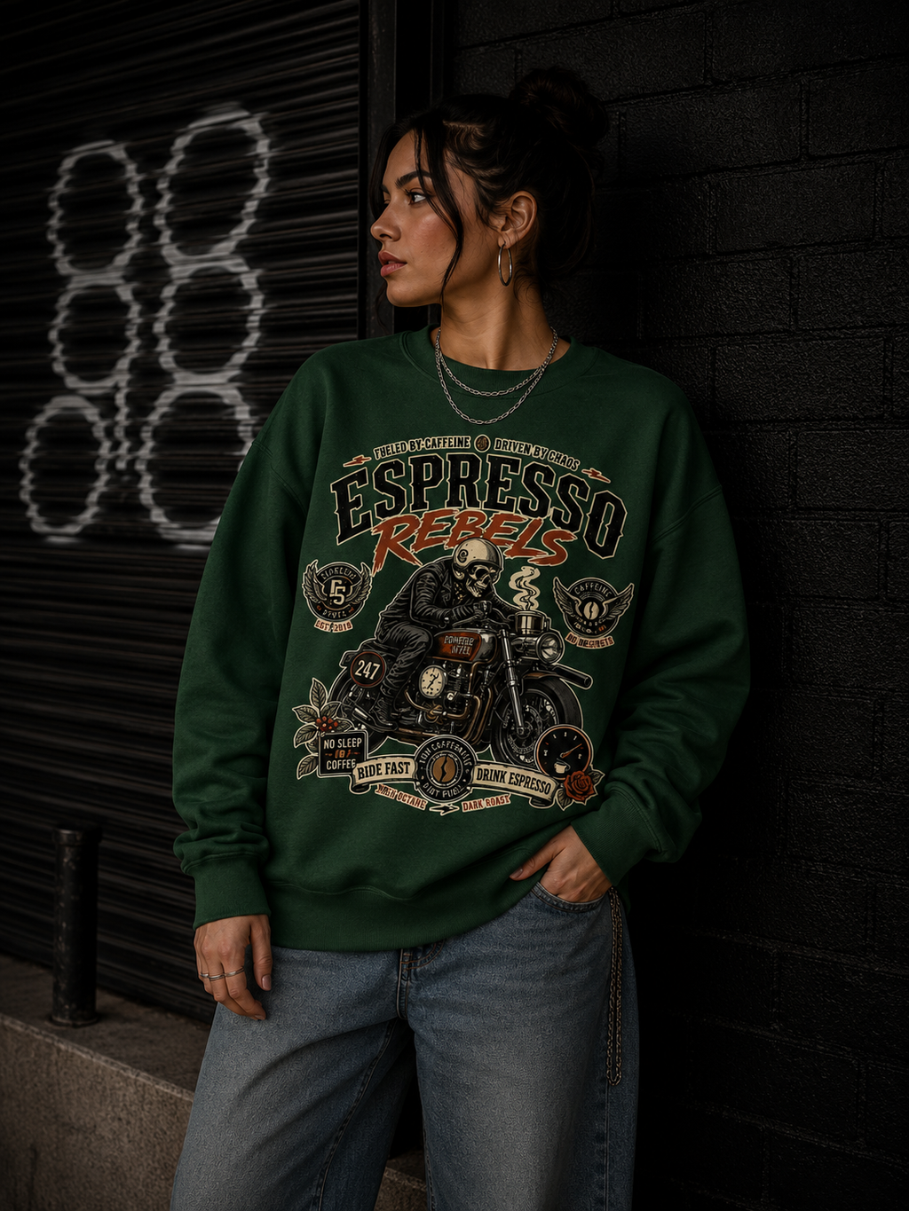 Espresso Rebels Crewneck