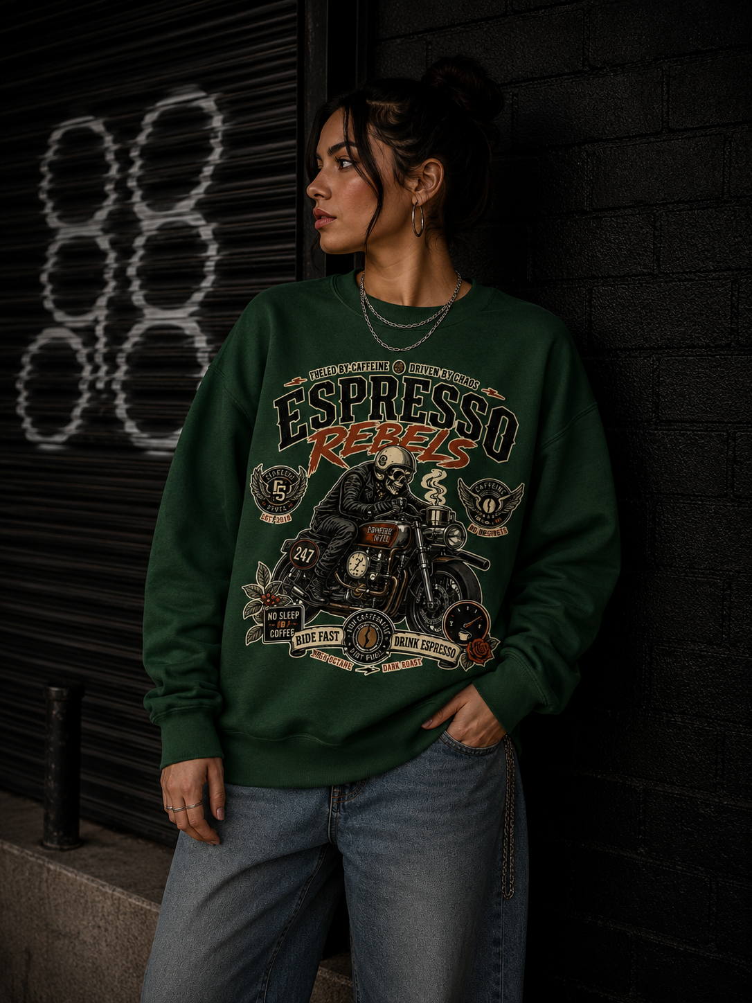 Espresso Rebels Crewneck