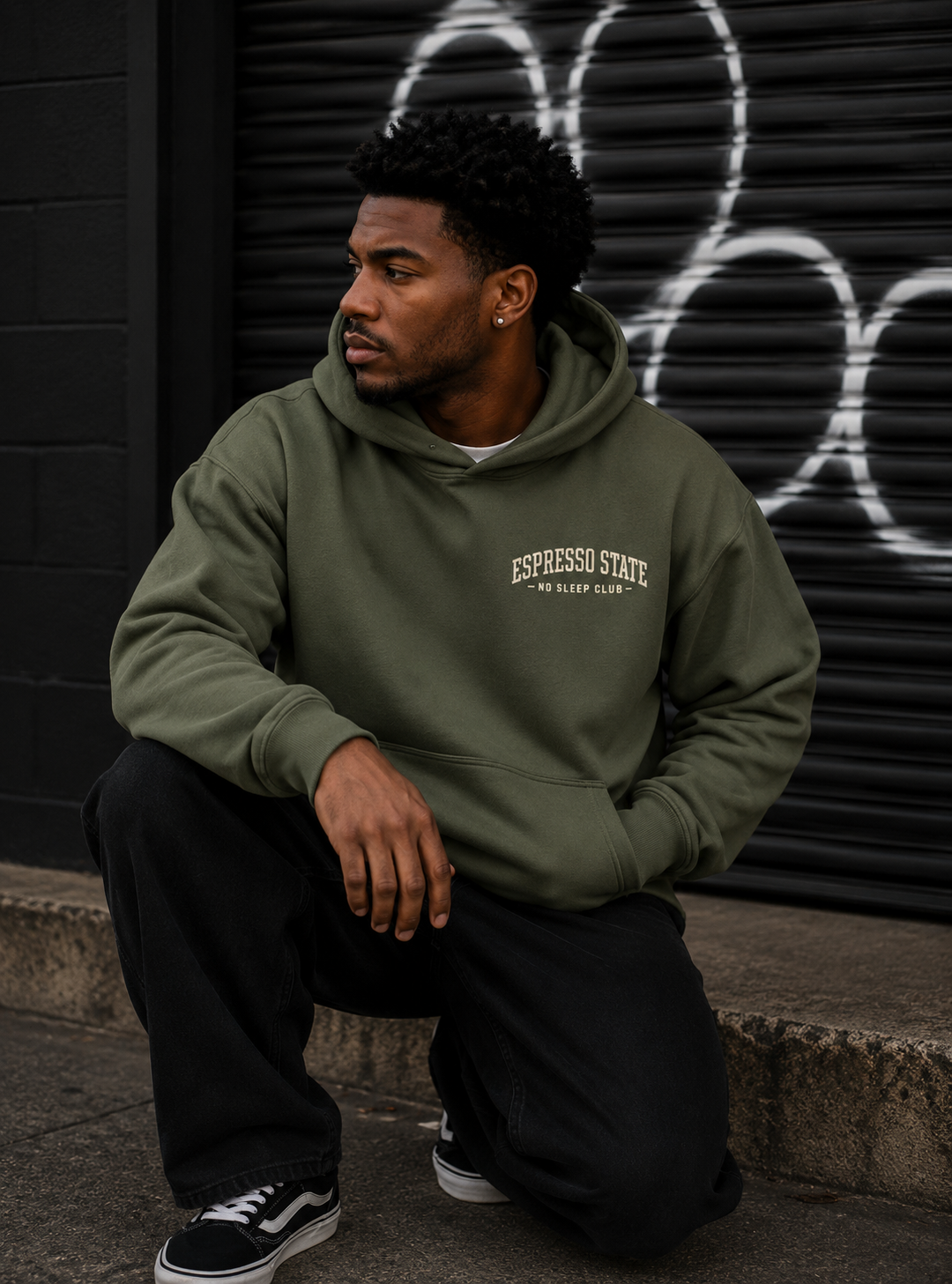 Espresso State Script Hoodie
