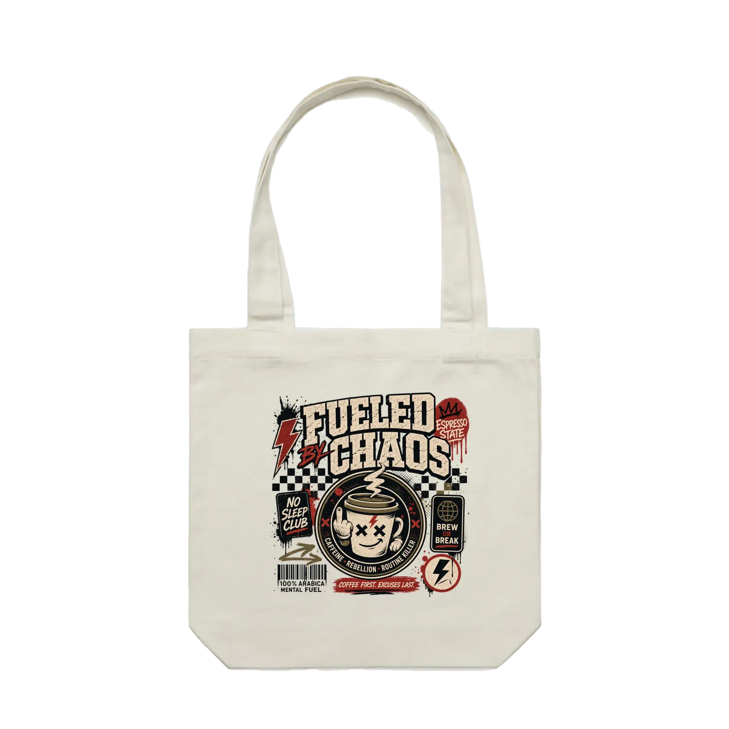 Fueled by Chaos Tote Bag
